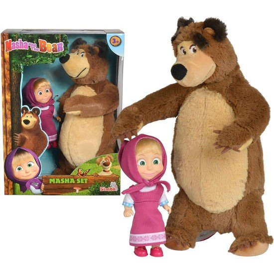 Masha And The Bear Masha Plush Set 