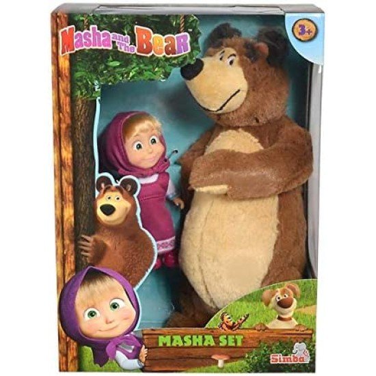 Masha And The Bear Masha Plush Set 