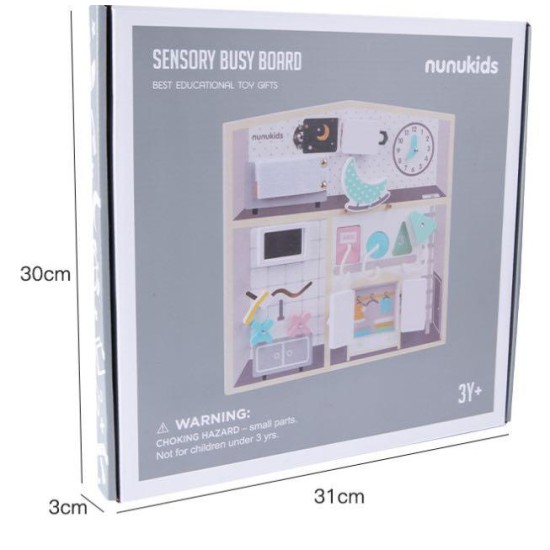 Nunukids - House Sensory Busy Board 