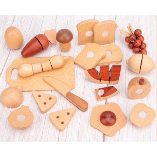 Natural Wood Fruit And Vegetable Cut