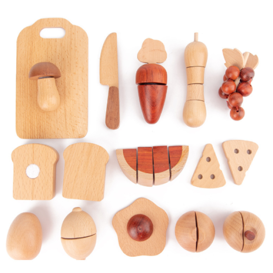 Natural Wood Fruit And Vegetable Cut