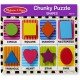  Melissa & Doug Shapes Wooden Chunky Puzzle