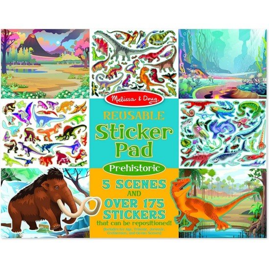 Melissa & Doug Prehistoric Reusable Sticker Pad