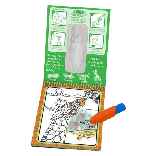 Melissa & Doug Water Waw! Safari Water Reveal Pad