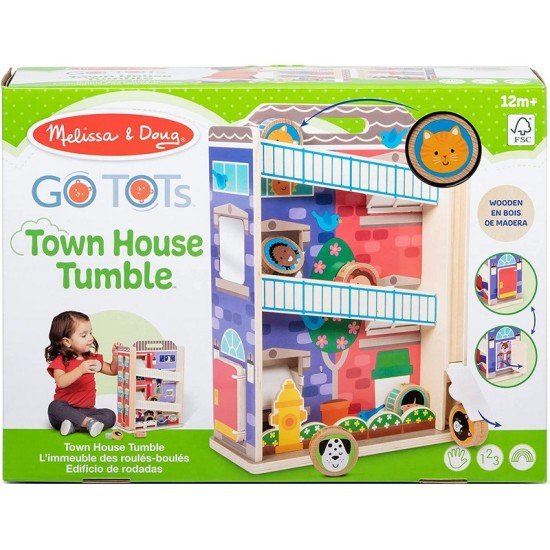 Melissa & Doug GO Tots Wooden Town House Tumble