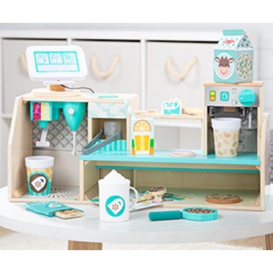 Melissa & Doug Wooden Café Barista Coffee Shop