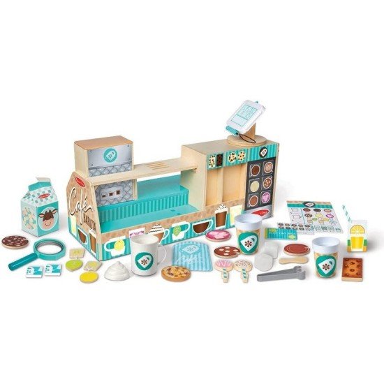 Melissa & Doug Wooden Café Barista Coffee Shop