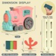 PINK DOMINO TRAIN TOY PINK DOMINO TRAIN TOY