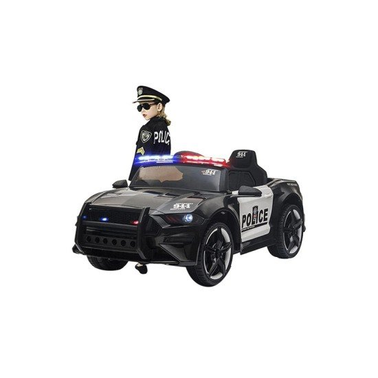 Electric Police Gt Rideon Car, Black