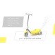 2 In 1 Bubble Electric Scooter - Yellow