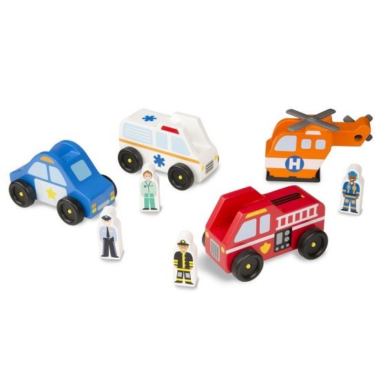 Melissa & Doug Emergency Vehicle Set