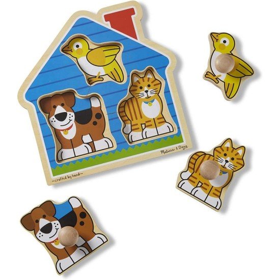 Melissa & Doug Pets Jumbo Knob Wooden Puzzle