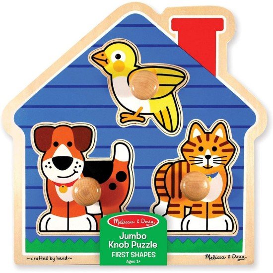 Melissa & Doug Pets Jumbo Knob Wooden Puzzle