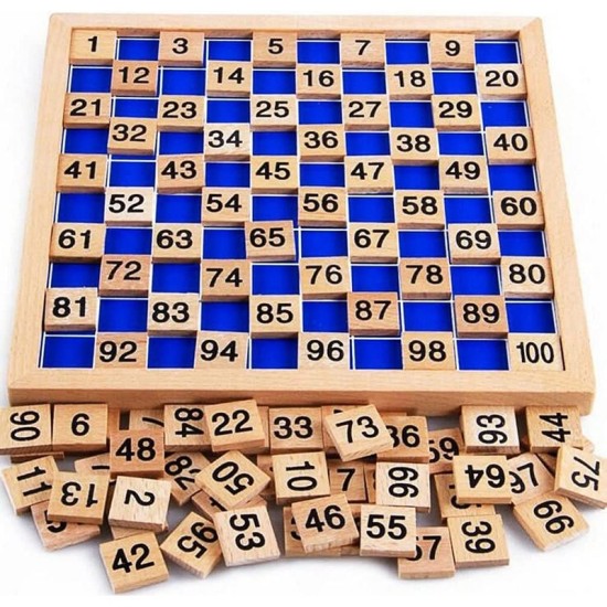 Wooden Hundred Learning Board