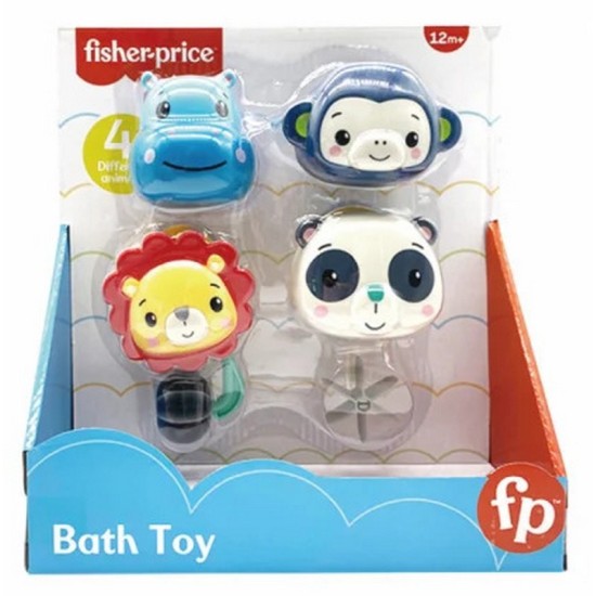 Fisher-price Animal Waterfall Bath Set-4Pcs