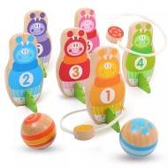 Boby – Wooden Caterpillar Bowling Game Boby – Wooden Caterpillar Bowling Game