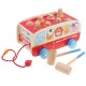 Boby Wooden Animal Pounding Bus