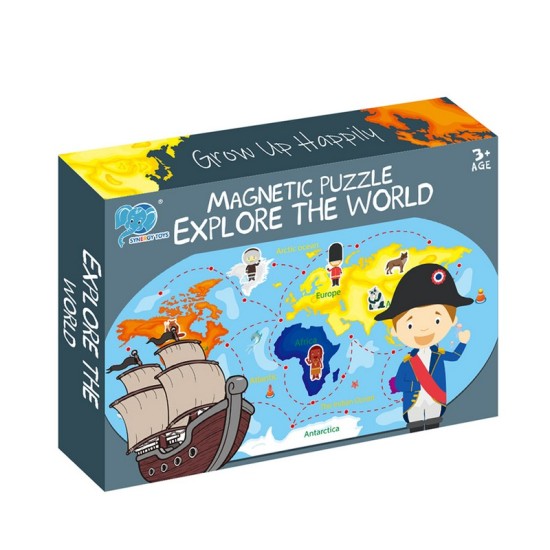 Magnetic Puzzle Chart – Explore the World