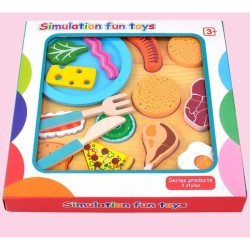 Wooden Burger Cutting Tray Wooden Burger Cutting Tray