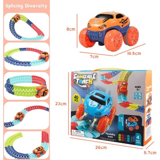 Anti-Gravity Race Car Tracks – 46pcs