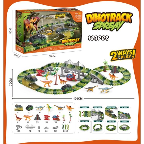 Dinosaur Spreay Racetrack