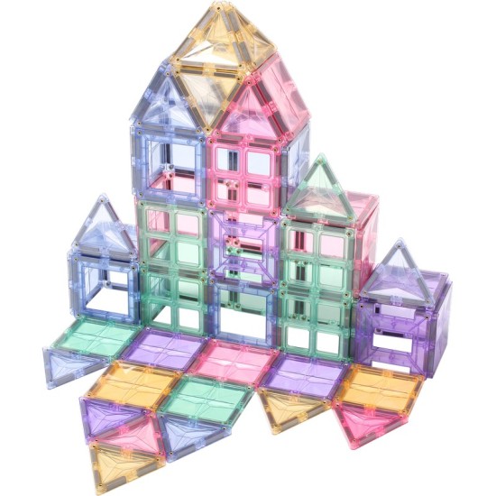 Magnetic Star Tiles Pastel – Dream Castle Series 108pcs