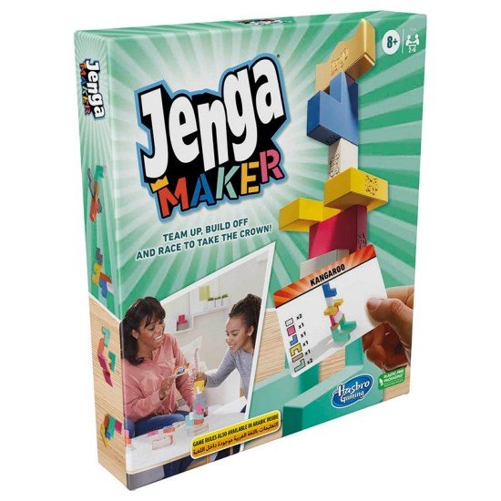 Hasbro - Jenga Maker Stacking Tower Game