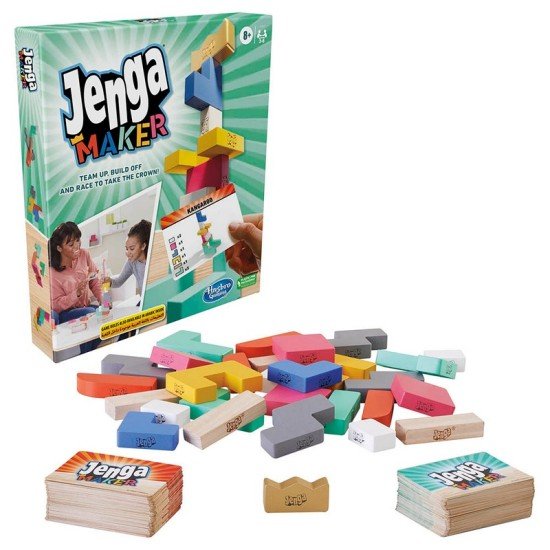 Hasbro - Jenga Maker Stacking Tower Game