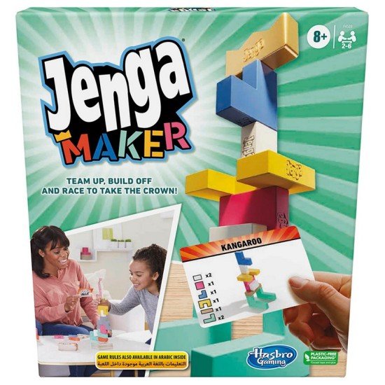 Hasbro - Jenga Maker Stacking Tower Game