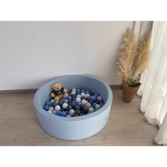 Foam Ball Pit with 200 Balls – Blue