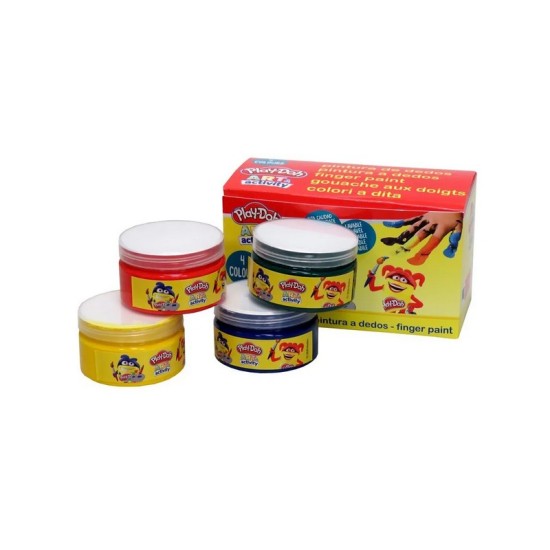 Play Doh 4 Color Finger Paint 70 ml