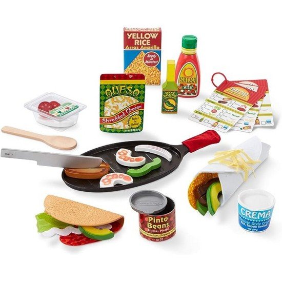 Melissa & Doug Fill & Fold Taco & Tortilla Set