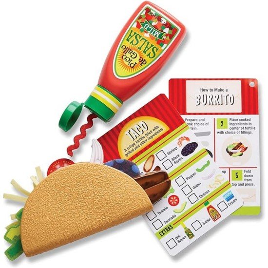 Melissa & Doug Fill & Fold Taco & Tortilla Set