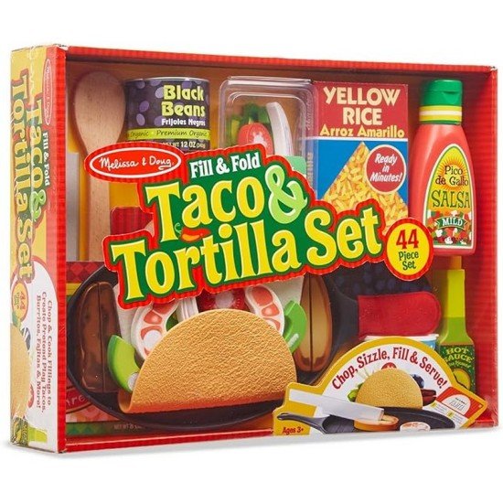 Melissa & Doug Fill & Fold Taco & Tortilla Set