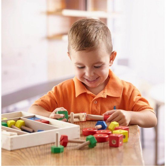 Melissa & Doug Construction Building Set in a Box (48 pcs)