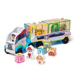 Melissa & Doug PAW Patrol Wooden ABC Block Truck (33 Pieces)  Melissa & Doug PAW Patrol Wooden ABC Block Truck (33 Pieces)