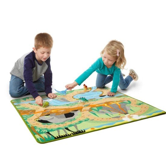 Melissa & Doug Prehistoric Playground Dinosaur Rug