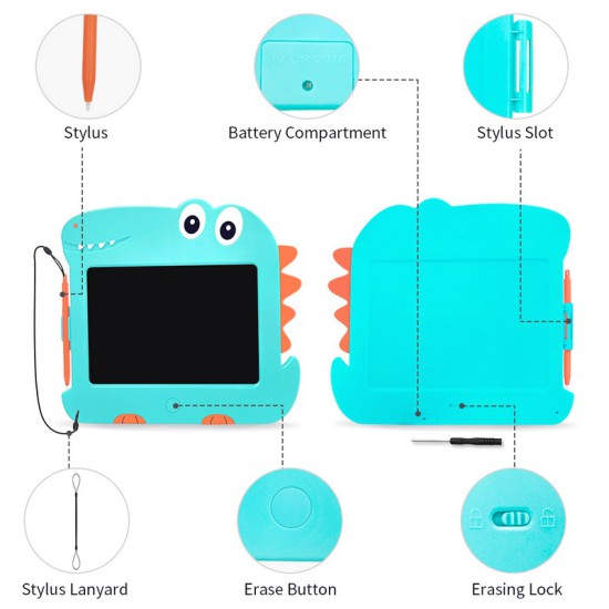 LCD Writing Tablet 8.5inch - Dinosaur 