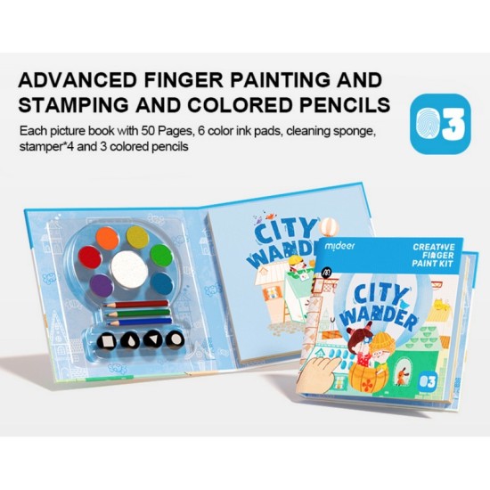 Mideer Creative Finger Paint Kit - City Wander