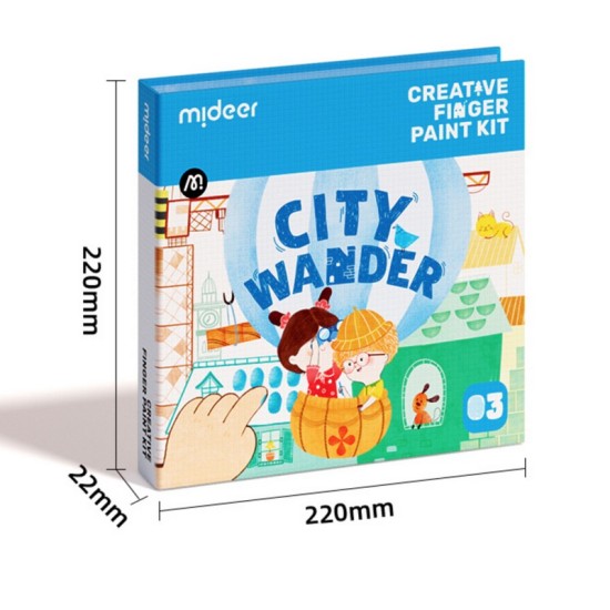 Mideer Creative Finger Paint Kit - City Wander