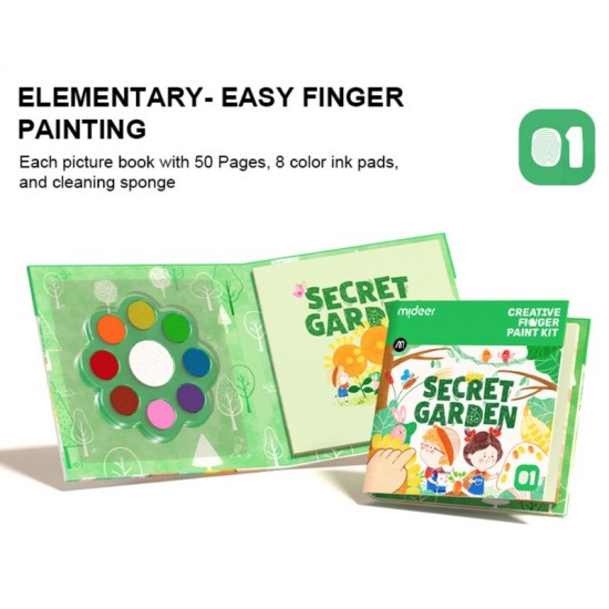 Mideer Creative Finger Paint Kit - Secret Garden