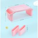 Plastic Study Table with Storage - Pink