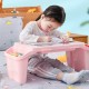 Plastic Study Table with Storage - Pink