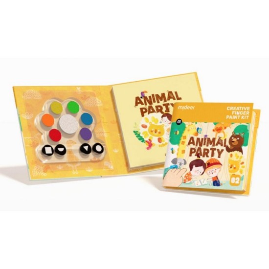 Mideer Creative Finger Paint Kit - Animal Party