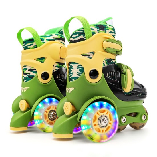 Roller Skate Boy - Army Green Small