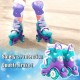 Roller Skate  – Purple & GREEN Small