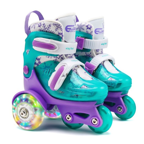 Roller Skate  – Purple & GREEN Small