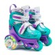 Roller Skate  – Purple & GREEN Small