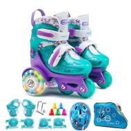 Roller Skate  – Purple & GREEN Small Roller Skate  – Purple & GREEN Small