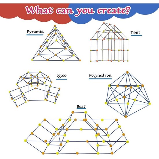 STEM Toys Kids Fort Building Kit